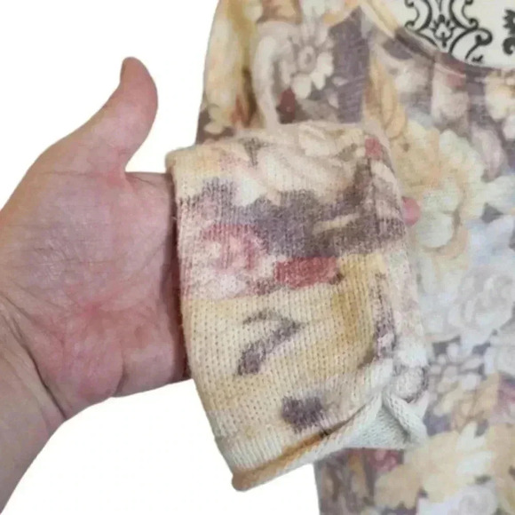 Free People Sweater Flower Bomb Pullover Wool Angora Boho Fairy Y2K Women Small - Picture 10 of 16